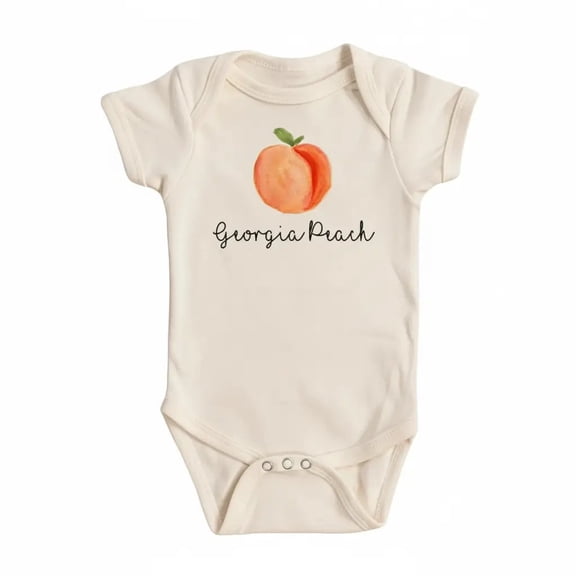 Peach Georgia Newborn Gift Baby Bodysuit