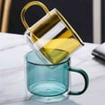 thumbnail image 4 of Tasses à Café en Verre à Double Paroi Colorées 250 Ml/8,5 Oz Tasses à Thé Transparentes avec Poignée, 4 of 14