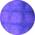 thumbnail image 1 of Ahgly Company Indoor Round Oriental Purple Industrial Area Rugs, 4' Round, 1 of 4