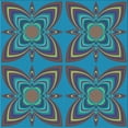 thumbnail image 1 of Ahgly Company Machine Washable Indoor Square Transitional Dark Turquoise Green Area Rugs, 7' Square, 1 of 7