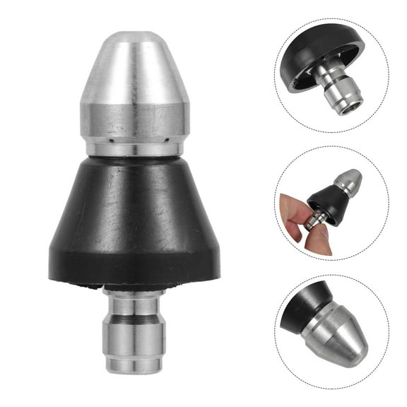 AURARMLET Cleaning Nozzle High Pressure Hose Nozzle Attachment Stainless Steel 1 Pcs