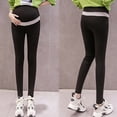 thumbnail image 2 of Fashion Women Solid Color Patchwork Comfortable Loose Adjustable Maternity Pants, 2 of 9