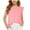 Pink, variant on Diufon Girls Cap Sleeve Summer Tops Casual Crewneck Loose Tshirts Solid Color Tunic Cute Shirts for Kids