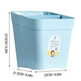 thumbnail image 5 of Raindrops 1Set Garbage Sorting Box Plastic Sky-Blue Non-Contact Use for Office Trash Bin Daily Use, 5 of 8