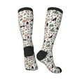 thumbnail image 5 of Lsque Black Cat And Snake Printed Crew Socks Men's Women's LightWeight Thin Casual Calf Socks ,Knee High Socks,Cotton Socks, 5 of 9