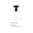 thumbnail image 4 of Designers Fountain Norro 5.5 inch 1-Light Matte Black Modern Flush Mount Ceiling Light, D290M-5FM-MB, 4 of 8
