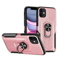 thumbnail image 6 of For Apple iPhone 13 Pro (6.1") Military Grade Hybrid Heavy Duty 2 in 1 Protective Hard PC Silicone with Ring Stand Holder Cover ,Xpm Phone Case [Rose Gold], 6 of 6