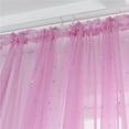 thumbnail image 3 of EXTRA 15% OFF Star Sheer Romantic Blackout Curtains for Bedroom 1 Panel, Pretty Pure Color Window Curtain for Kids Room, W39" x L106", 3 of 9