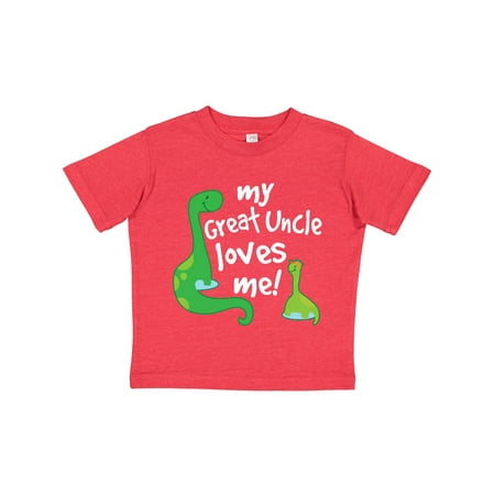 

Inktastic My Great Uncle Loves Me Dinosaur Gift Toddler Boy Girl T-Shirt