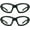 Clear x Clear, variant on Motorcycle Sunglasses Polarized Foam Padded, Mens