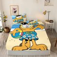 thumbnail image 1 of Garfield Drap-Housse Chat Enfants Draps en Polyester Couverture Dessin Animé Élastique Mignon Rêve Impression Numérique Literie, 1 of 7