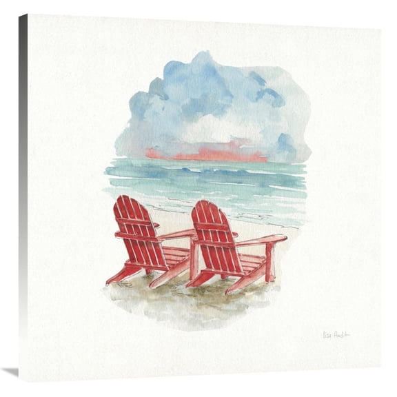 Global Gallery's 'In the Moment V Sq' By Lisa Audit Stretched Canvas Wall Art