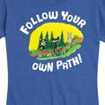 thumbnail image 3 of Pete The Cat - Follow Your Own Path - Women's Short Sleeve Graphic T-Shirt, 3 of 6