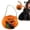 D, variant on 1Pcs Black Plush Halloween Treat Basket With A 12cm/4.72in Handle, Jack O Lantern Pumpkin Candy Holder, Fall Harvest Party Storage Pouch for Entryway Display, Reusable, 15*13cm/5.91*5.12in