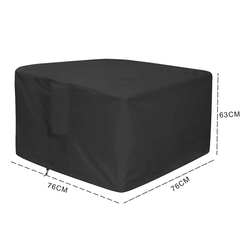 Patio Furniture Cover Waterproof Windproof Table Cover Fire Pit Cover Protector