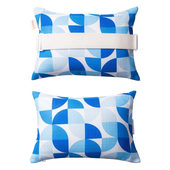 Almohadas para reposacabezas de sillas de patio vmgreen exterior azul 2 unidades
