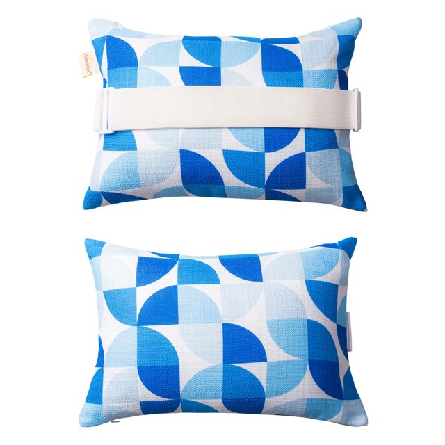 Almohadas para reposacabezas de sillas de patio vmgreen exterior azul 2 unidades