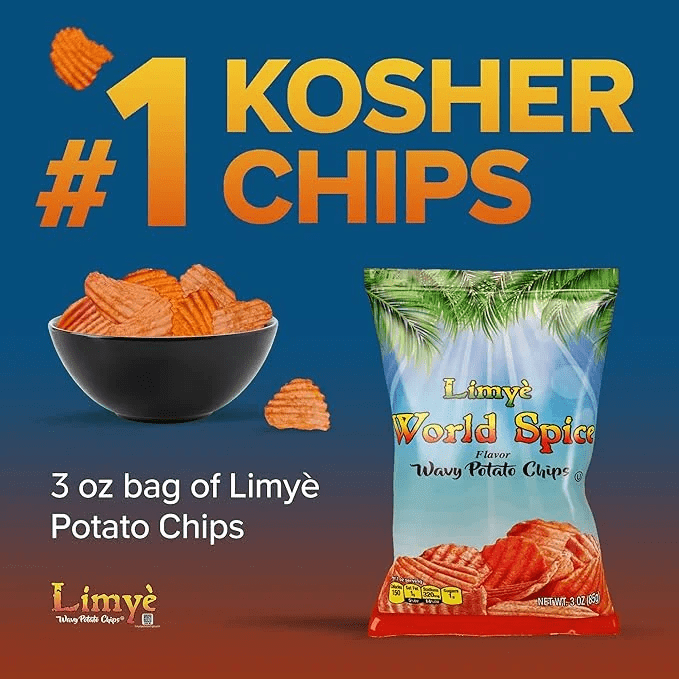Limyè Potato Chips, World Spice Flavor and Sweet Heat BBQ, Kosher, Allergen Free, Vegan, 12 Pack, 3 Oz