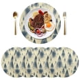 thumbnail image 5 of Ryvnso Tree Art Pattern Round Plate Mats Dining Table Placemat Set of 4 for Holiday Decoration, 5 of 7
