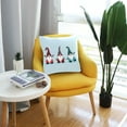 thumbnail image 6 of Gnome Christmas Cartoon Cute Square Throw Pillow Covers Couch Decorative Pillow Cases Outdoor Sofa Cushion Cover Modern Decor for Bed Living Room 18" x 18", 6 of 7