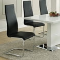 thumbnail image 2 of Montclair Upholstered Dining Side Chair Black (Set of 4), 2 of 5