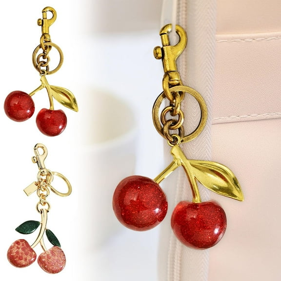 Viflosae Car Keychain Secret Santa Gift Couple Gifts for Christmas Cherries Keychains Bags Pendants Accessories Car Keychains
