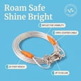 thumbnail image 5 of Vibrant Life Reflective Vinyl-Covered Tie-Out Cable for Dogs, L, 25', 5 of 9