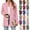 Pink, variant on VISALY Long Cardigans Trendy Cardigan Lightweight Cardigans Long Sleeve Thin Summer Cardigans Open Front Cardigan Fall Fashion Cardigan Lounge Cardigans Plus Size Cardigan Lightweight Beige L
