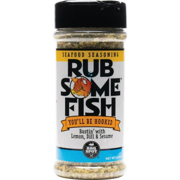 Rub Some Fish Lemon & Dill Fish Rub Seasoning - 1 Pack, 5.6 oz