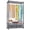 Dark Grey, variant on M MZG Clothing Rack 2-Piece Combination, With 3 Hanging Rods, Adjustable Partition, Heavy-Duty Metal Wardrobe Rack, Suitable for Bedroom, Living Room, Laundry Room, 15.7” D X 43.3” W X 76.5” H, Black