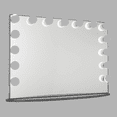 thumbnail image 2 of Impressions Vanity Hollywood Glow Plus Lighted Makeup Mirror, Tabletop Wall Mount Vanity Mirror (Charcoal), 2 of 4