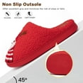 thumbnail image 5 of Ecetana Christmas House Slippers for Women Men Holiday Indoor Bedroom Warm Cozy Fluffy Slippers, 5 of 7