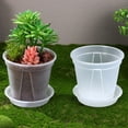 thumbnail image 5 of 4 Pcs Breathable Plastic Flower Pots for Planting with Sturdy PP Material and Comfortable Grip 0.15, 5 of 6
