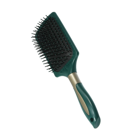 Unique Bargains Paddle Hair Comb Detangling Brush with Nylon Bristles Green 1 Pc