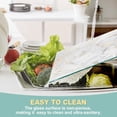 thumbnail image 2 of shiyou-Tempered Glass Cutting Board for Kitchen - 16x12 inch Clear Cutting Board for Countertop, Glass Tray - Scratch, Heat, and Shatter Resistant - Easy to Clean and Durable, 2 of 4