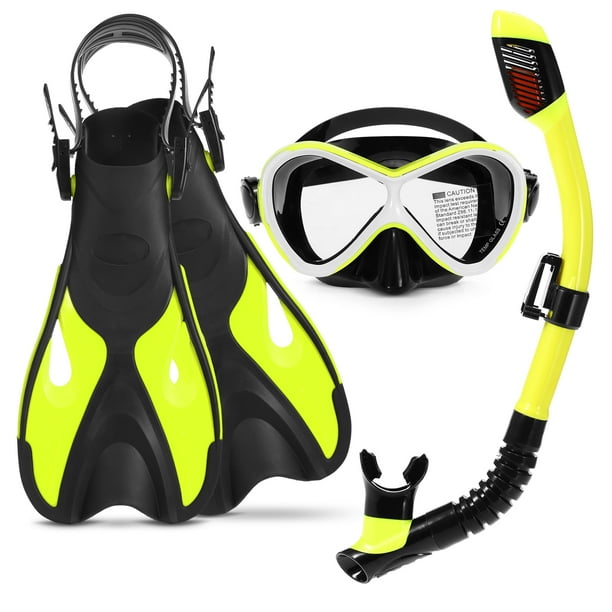 3 PCS Kids Snorkeling Kit Swimming Goggles Dry Snorkel Tube Adjustable