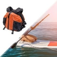 thumbnail image 1 of DYNWAVECA Life Jacket Summer Versatile Adults Life Vest for Kayaking Canoeing Swimming Orange, 1 of 10