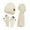 White, variant on COM1950s Hat and Gloves, Gloves for Winter, European Winter Knitted Warm Gloves Hats Scarves Three Piece Set with Thick Velvet and Hat, Warm Winter Gloves, Hats and Gloves