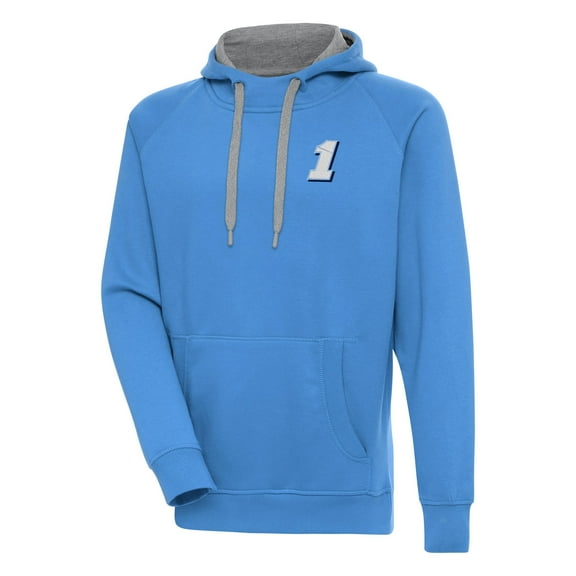 Men's Antigua Powder Blue Ross Chastain Victory Pullover Hoodie