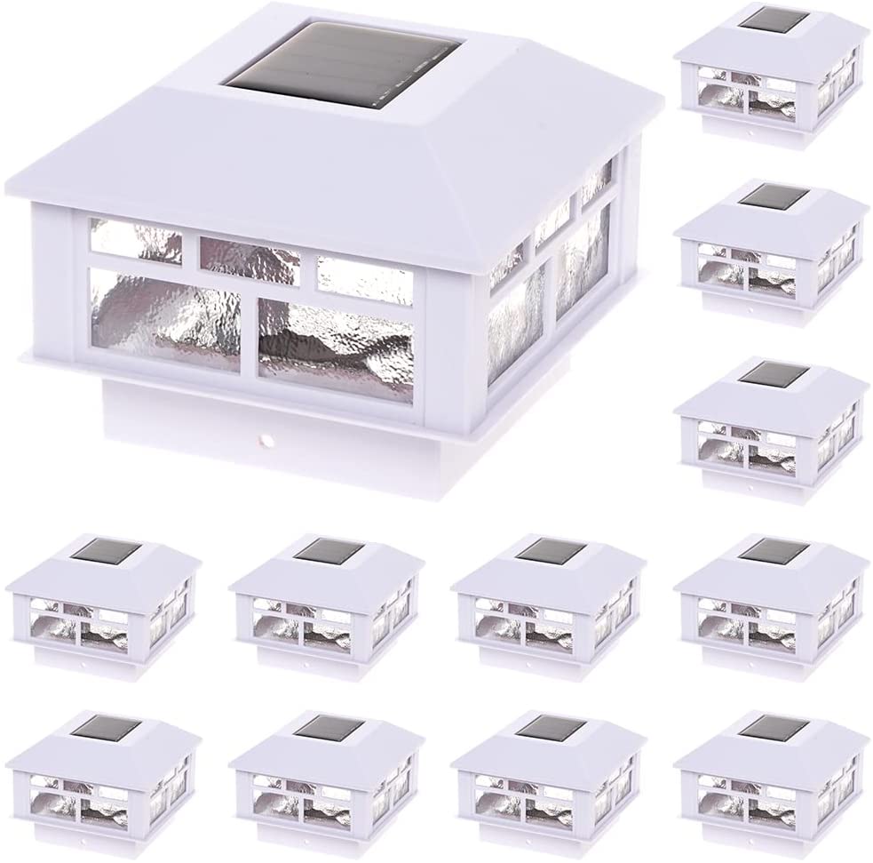 Solar Post Lights 4x4 5x5 Fence Post Lights Outdoor Waterproof