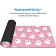 thumbnail image 4 of Pink Cute Ghost Mouse Pad XL 31.5 X 11.8 Inch Halloween Kawaii Spooky Funny Design Gaming Mousepad Extended Large Laptop Keyboard Desk Mat Non-Slip Rubber Base Stitched Edges for Home Office, 4 of 6