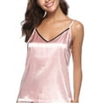 thumbnail image 4 of ZAXARRA Women Lady Silk Satin Pajamas Set Sleepwear Homewear, 4 of 4