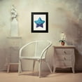 thumbnail image 4 of Fab Funky 12x14 Black Modern Framed Museum Art Print Titled - Starfish in Shades of Blue a, 4 of 5