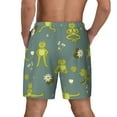 thumbnail image 4 of Goofa Cute Yoga Frogs Printed Men's Swim Trunks Board Shorts Quick Dry Mens Swimming Trunks with Compression Liner,Breathable Fit Hawaii Beach Shorts-3X-Large, 4 of 9