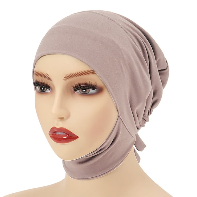 Chapeau Décontracté pour Femmes, Bonnet Solide, Couvre-Cheveux, Turban Musulman