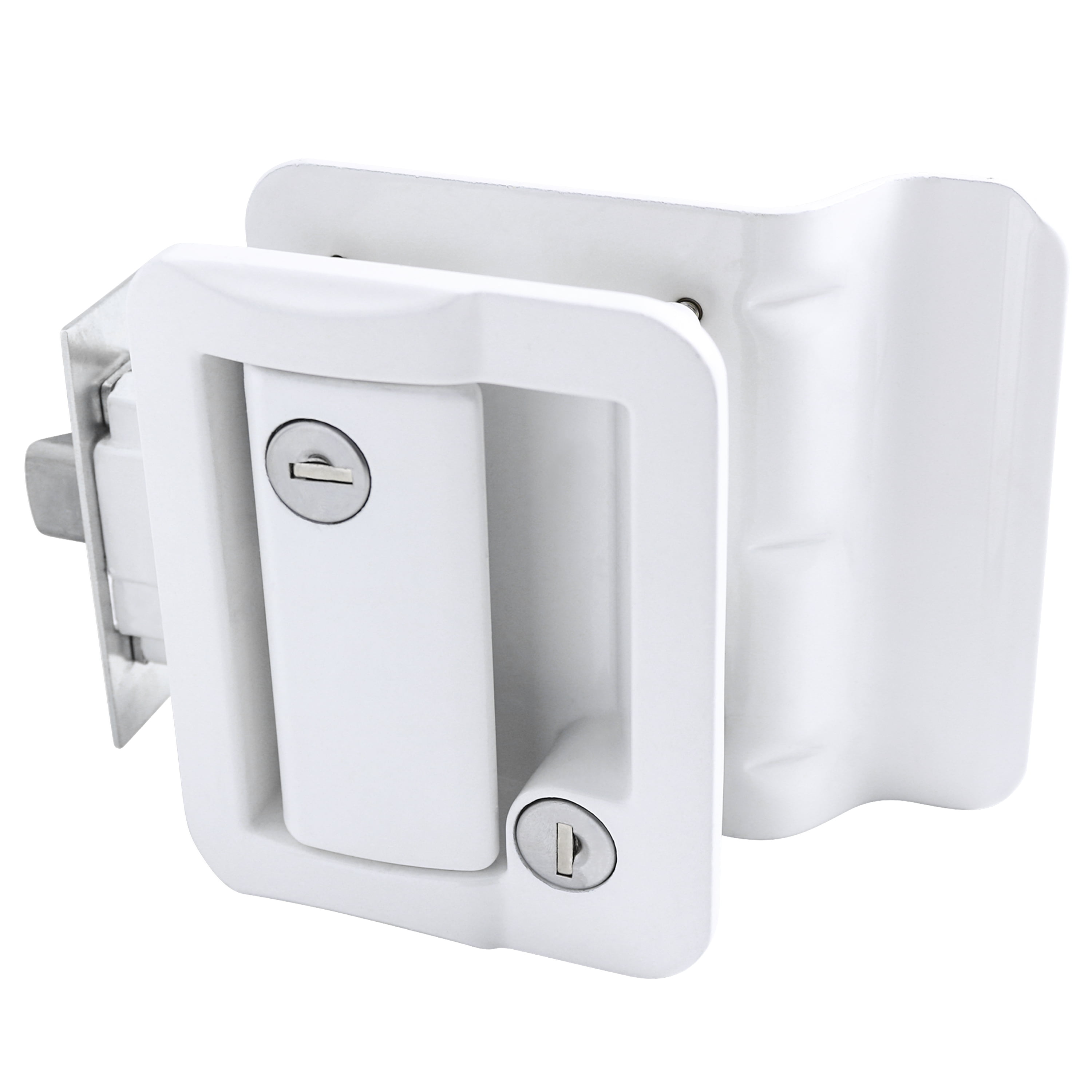 New White Rv Entry Door Lock W Deadbolt Camper Travel Trailer Walmart Com Walmart Com