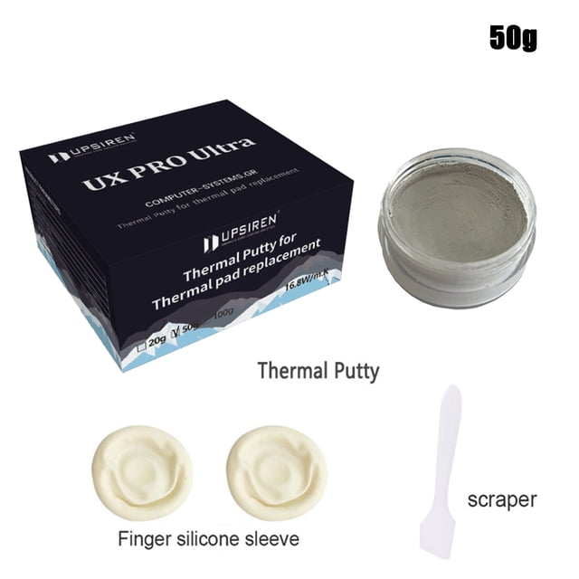 Thermal Putty U6 PRO UX PRO Ultra For VGA GPU IC Processor Rapid Cooling Thermal Pad Replacement Heat Blocking Putty UX PRO 50g