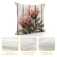 thumbnail image 4 of Creowell Flowers Pillow Covers Short Plush Square Design for Couch Sofa Car Bedroom Indoor Outdoor - 1PC 18x18in, 4 of 5