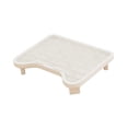thumbnail image 2 of S SERENABLE Cat Litter Box Ramp Lightweight Easy to Clean Elevated Sturdy Cat Litter Mat White, 2 of 8