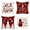 4PCRed, variant on 17.7x17.7Inch Christmas Reindeer and Snowflakes Pillow Covers Throw Pillows Decorative Festival Soft Winter Christmas Pillow Covers for Home Decors Couch Sofa Livingroom Bed(Red)